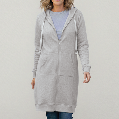 Women's Oversized Zip Up Hooded Jacket