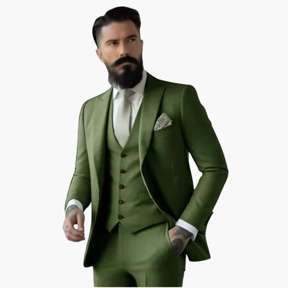 Slim Fit Mens Suit - Elegant Traditional Style