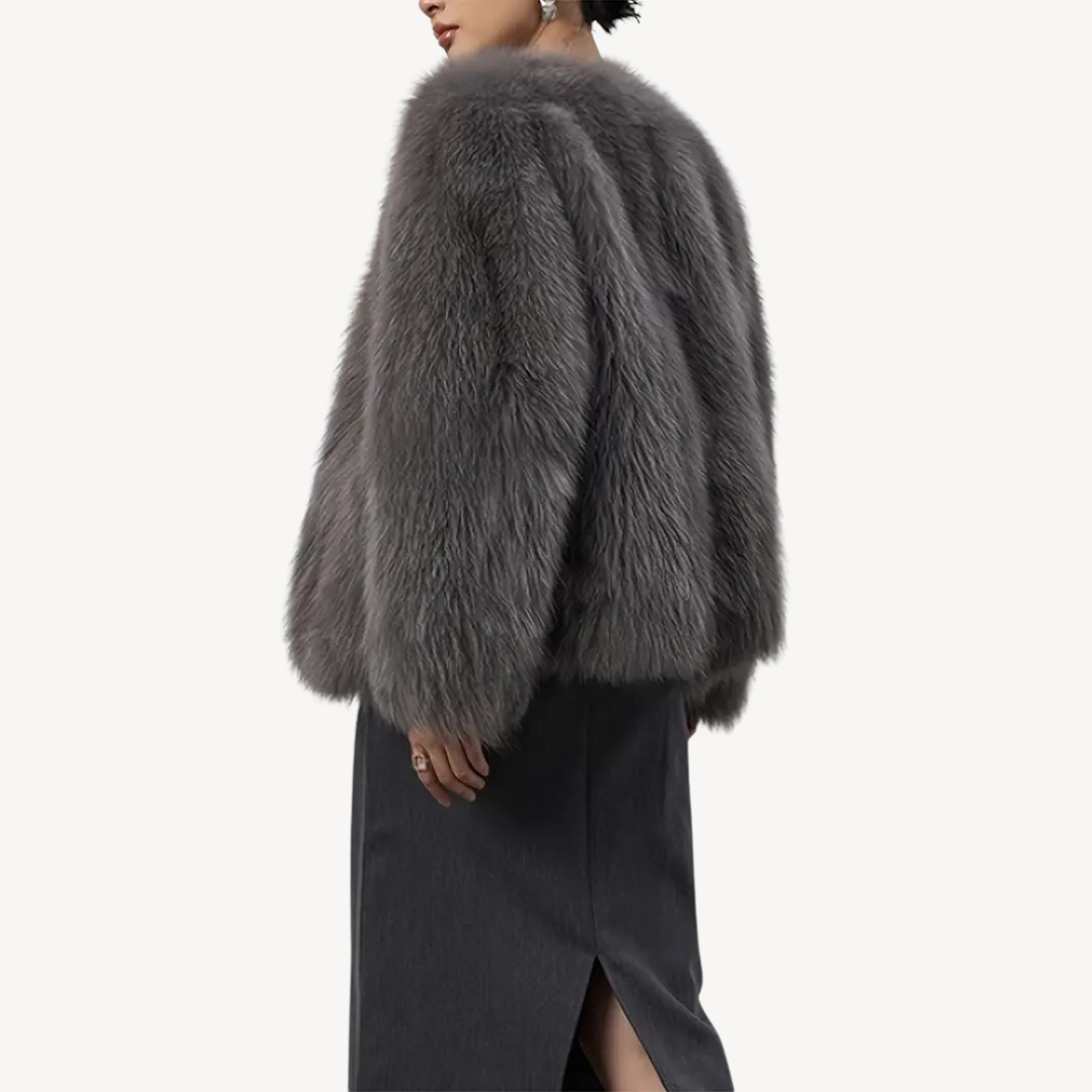 Warm Ladies Faux Fur Winter Coat