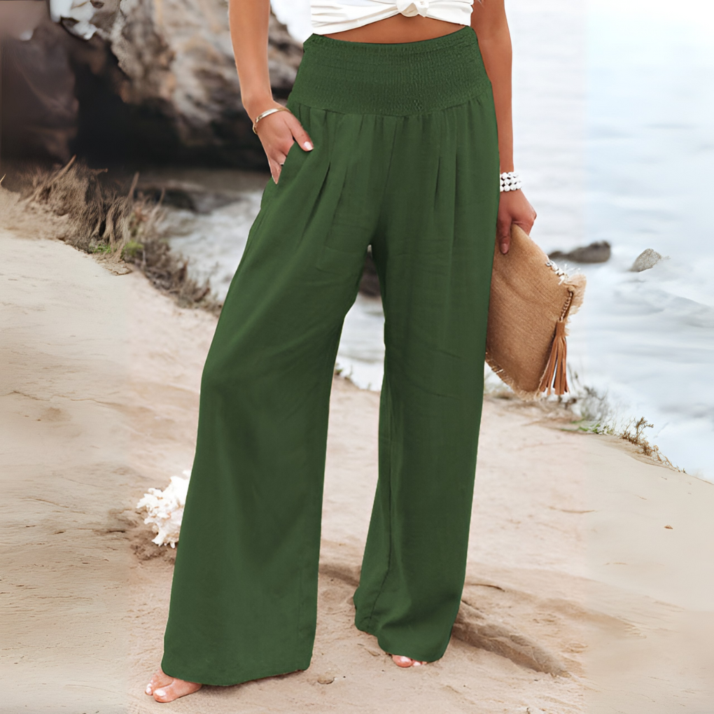 Relaxed Fit Women's Linen Pants