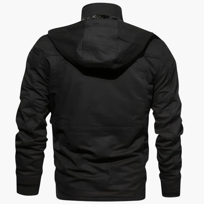Waterproof Zip Up Mens Coat with Extra Pockets