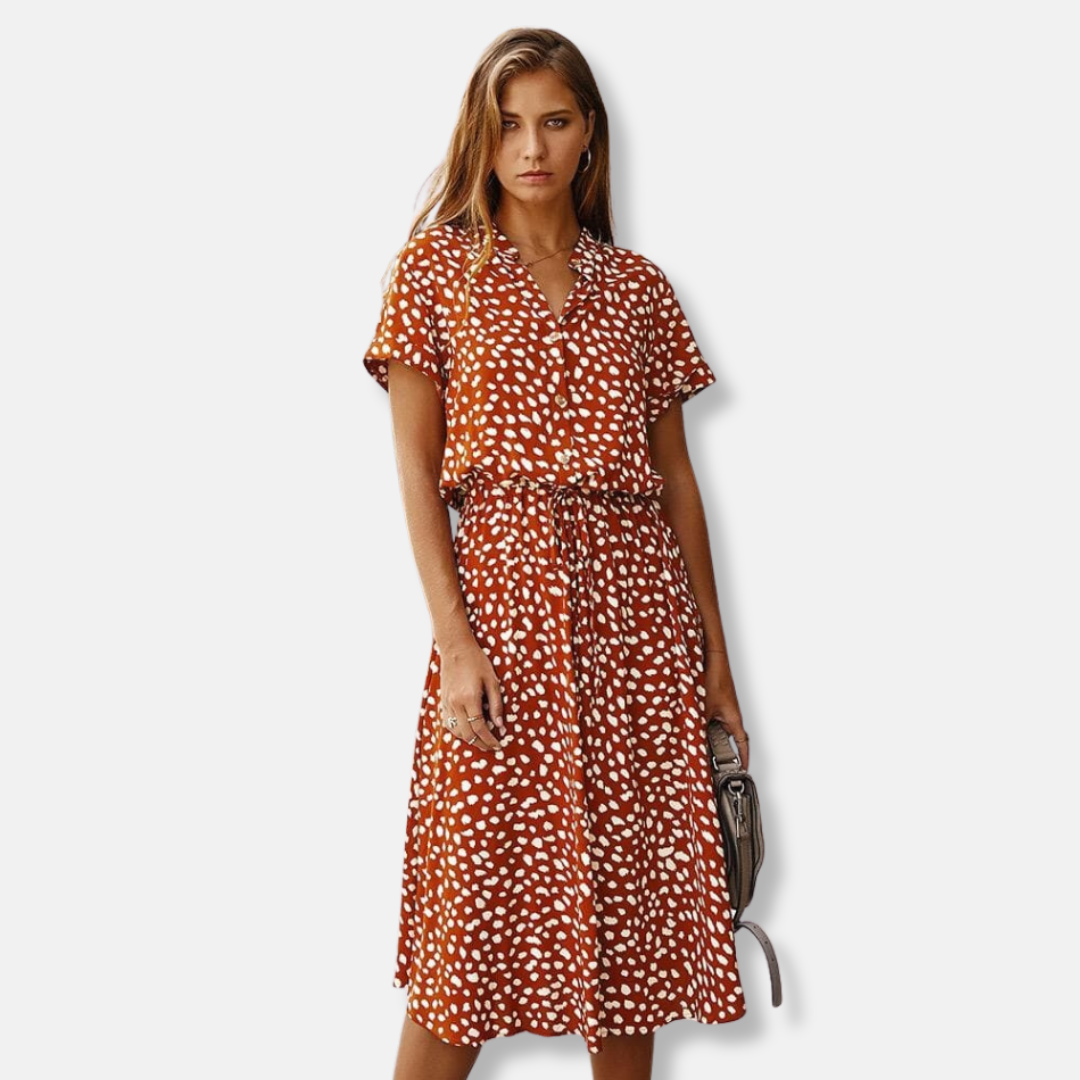 Chic Leopard Print Women's Dress