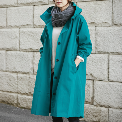 Waterproof Hooded Long Coat