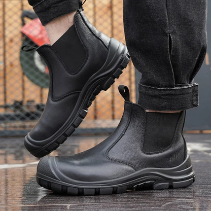 Men's Comfortable Chelsea Boots with Elastic Sides