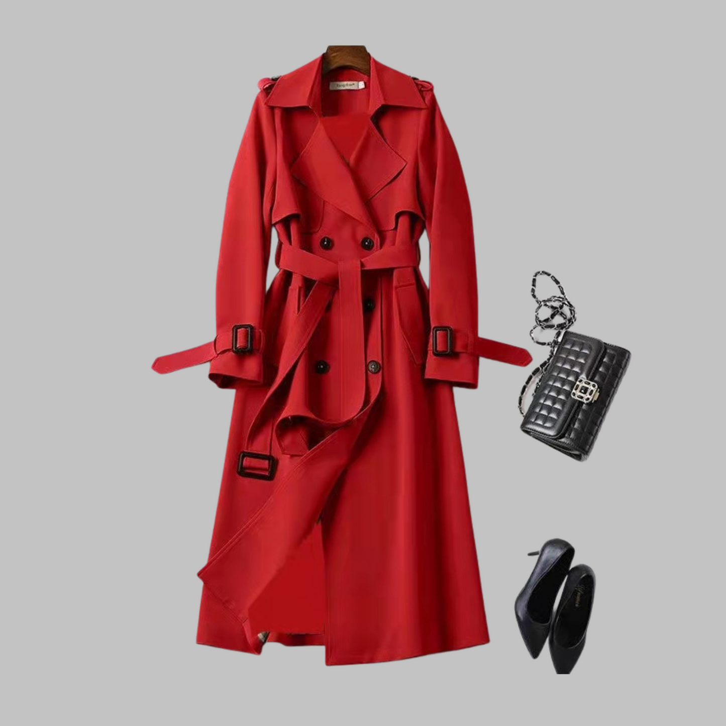 Tia - Chic Mid-Length Relaxed Fit Coat