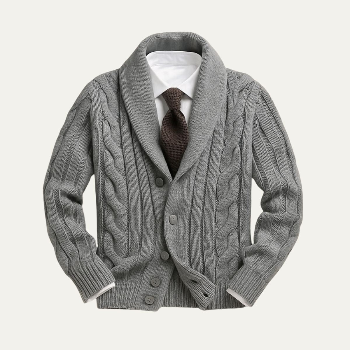 Cozy Mens Cable Knit Sweater