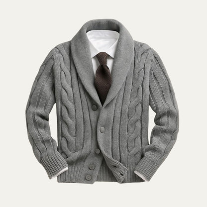 Cozy Mens Cable Knit Sweater