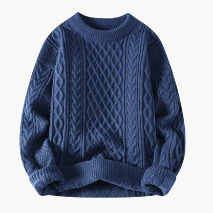 Cozy Mens Crew Neck Winter Sweater