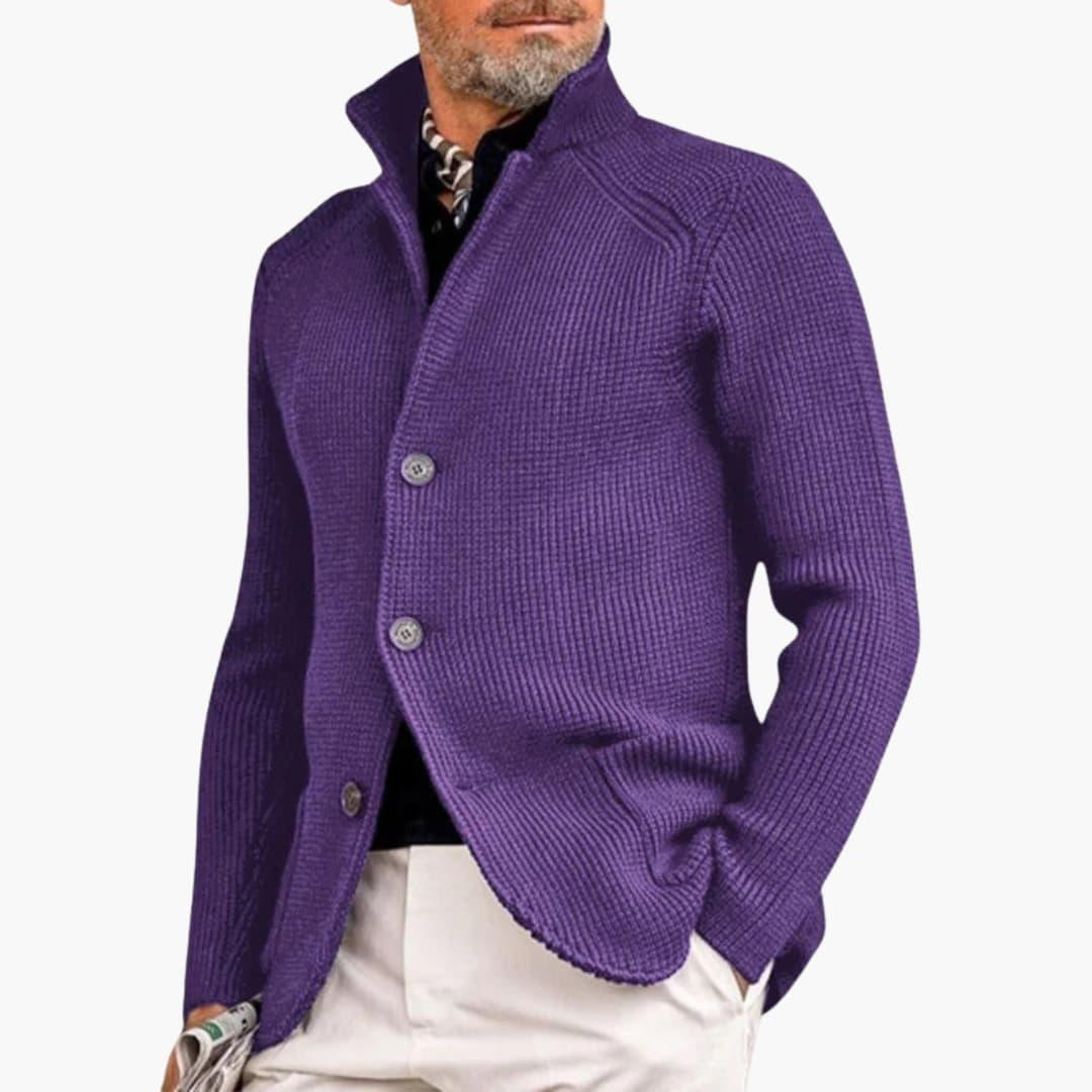 Personalized Mens Cardigan - Classic Cozy Design