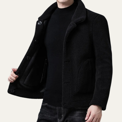 Thermal Men's Fleece Coat with Pockets