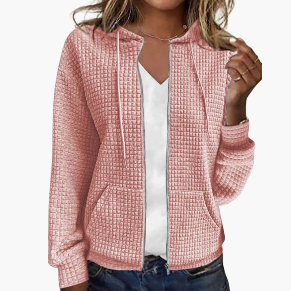 Ladies' Pullover Hooded Sweatshirt with Adjustible Hood