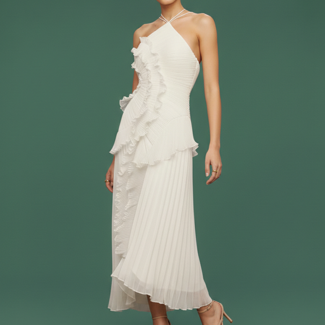Chic Uneven Hemline Dress