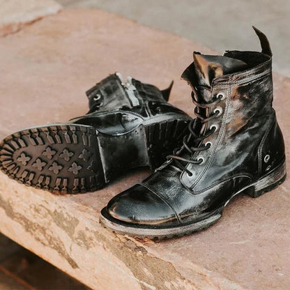 Men's Lace Up ankle Boots with Durable Sole