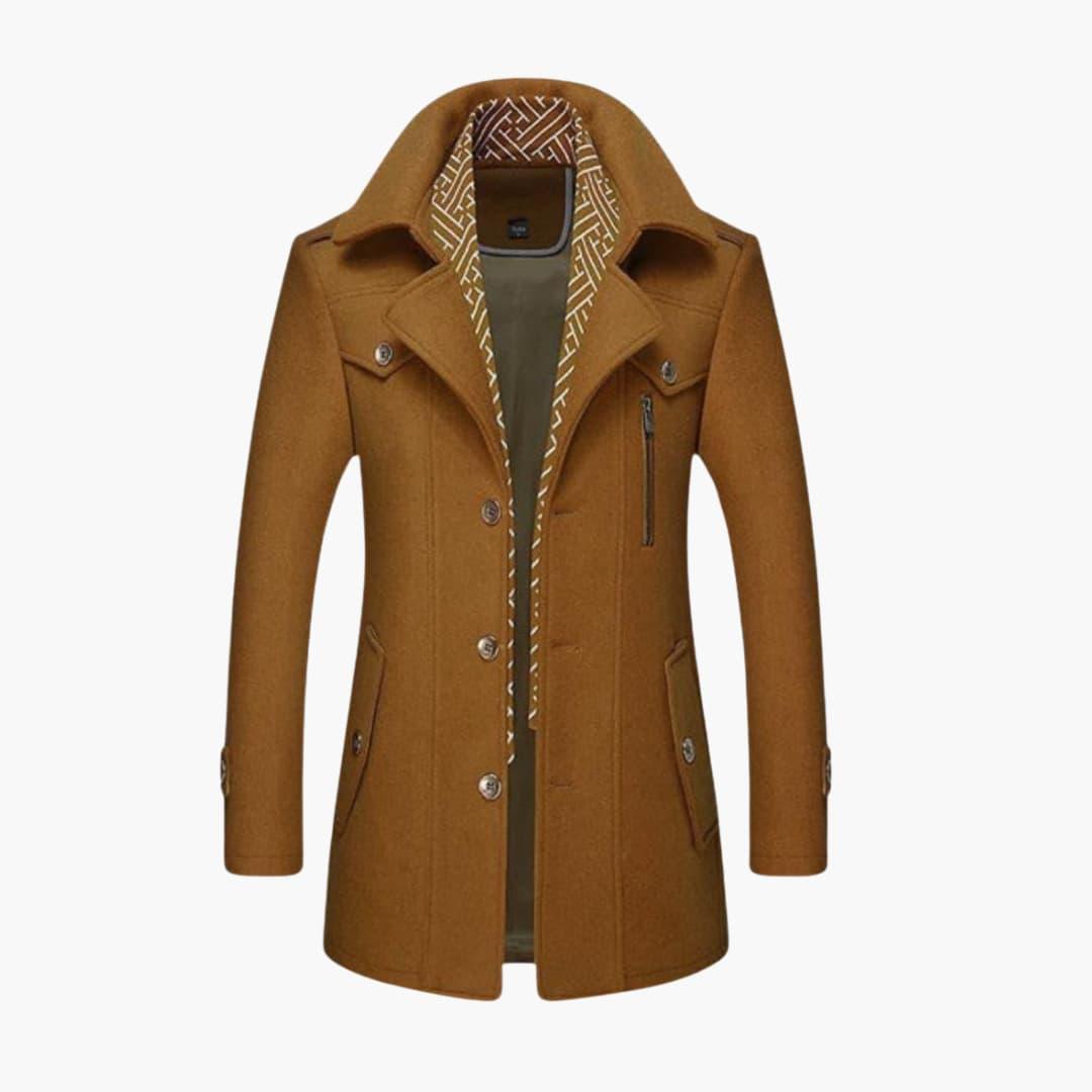 Warm and Stylish Mens Wool Winter Coat
