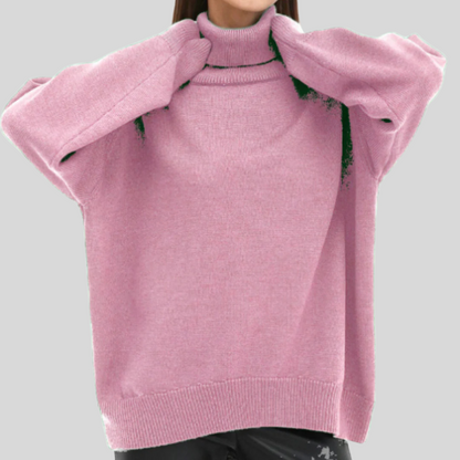 Warm Crew Neck Winter Sweater for Women