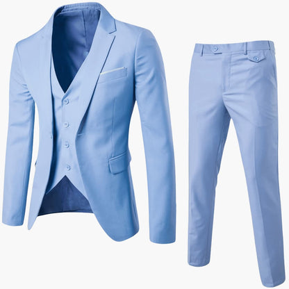 Classic Mens Three Piece Business Suit