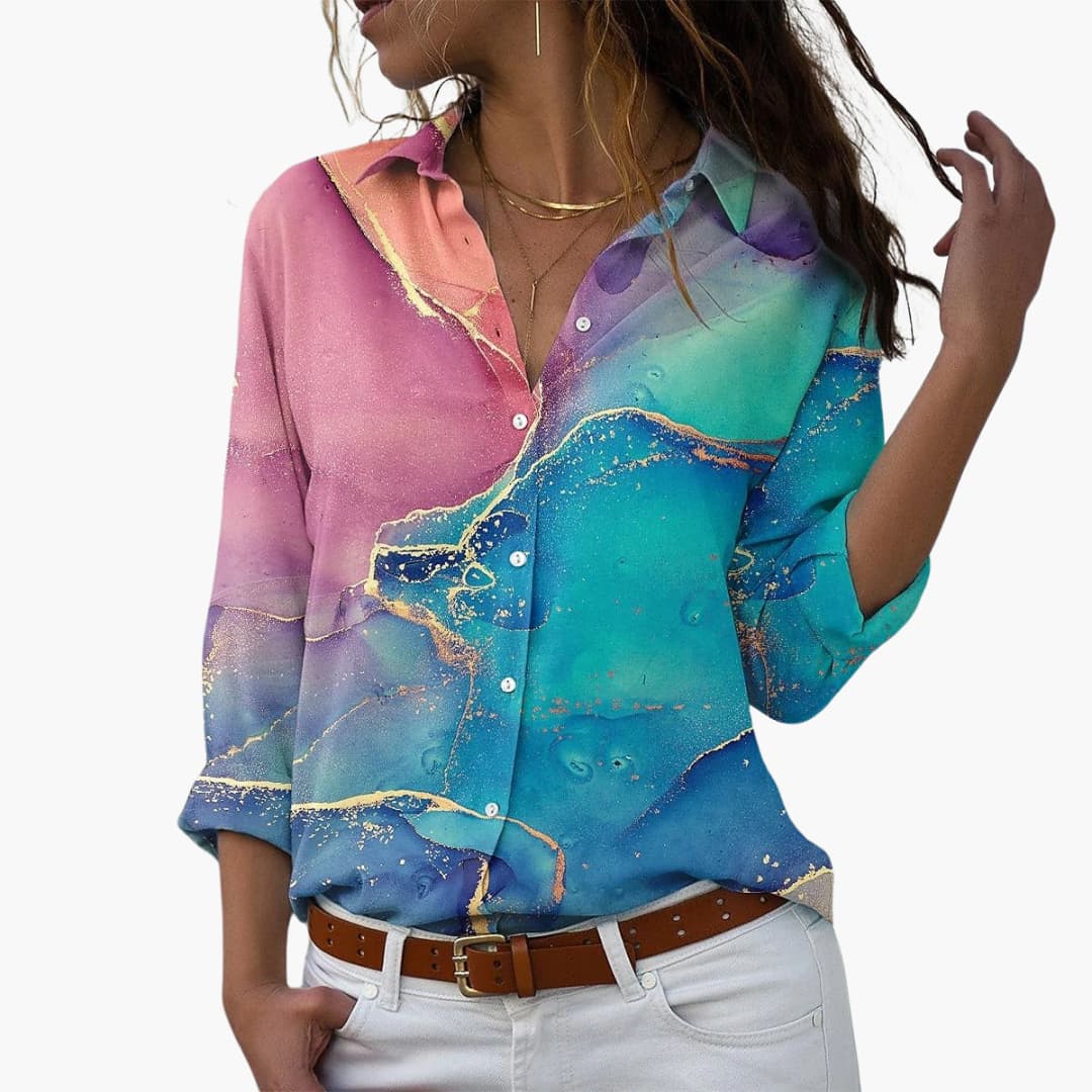 Women's Floral Blouse - Lightweight Summer Top