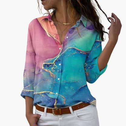 Women's Floral Blouse - Lightweight Summer Top