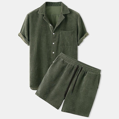 Comfortable Mens Cotton Shorts Set