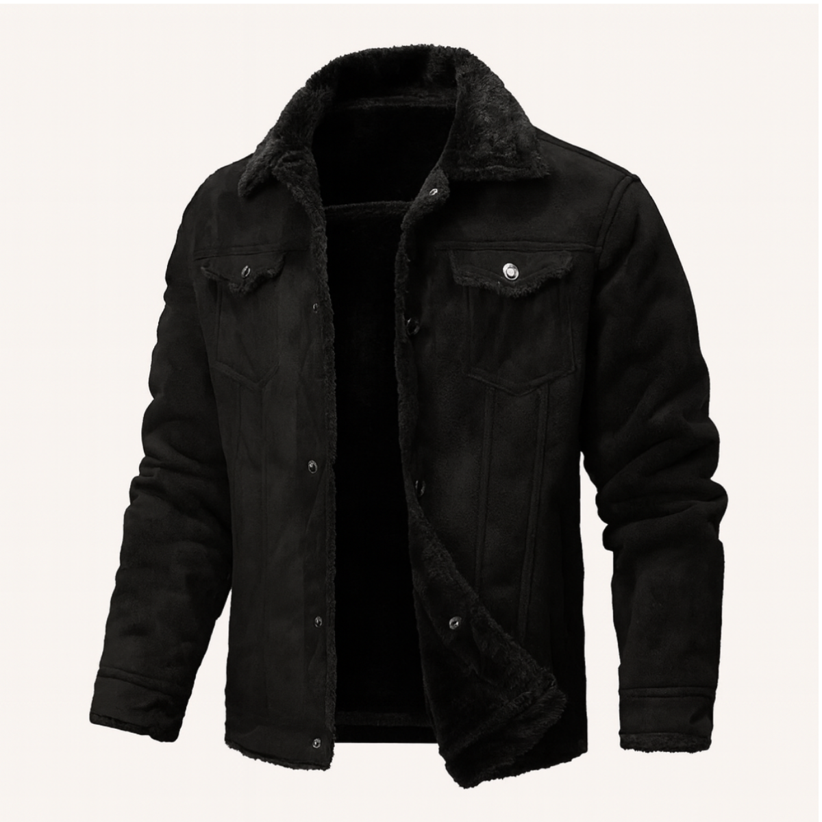 Classic Men's Faux Leather Biker Jacket