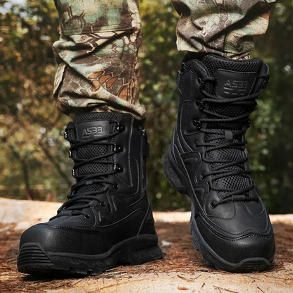 Rugged Outdoor Men's Insulated Waterproof Snow Boots