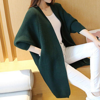 Cozy Oversized Open Front Women's Cardigan