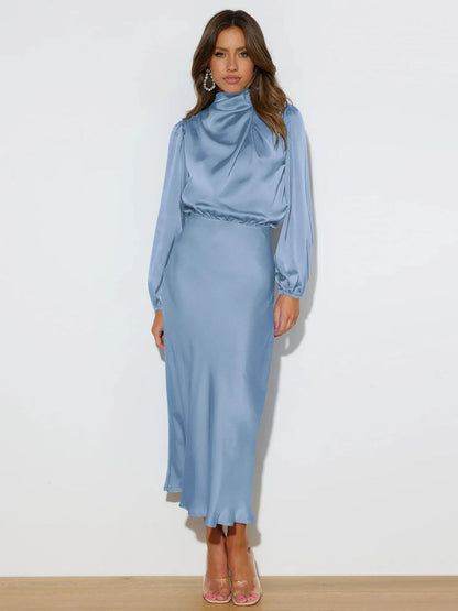 Luxurious Silk Formal Gown for Ladies