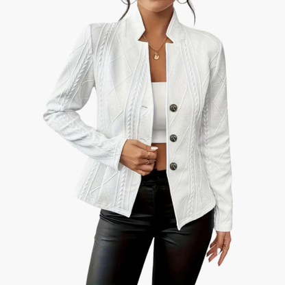 Classic Fit Ladies Jacket with Button Front