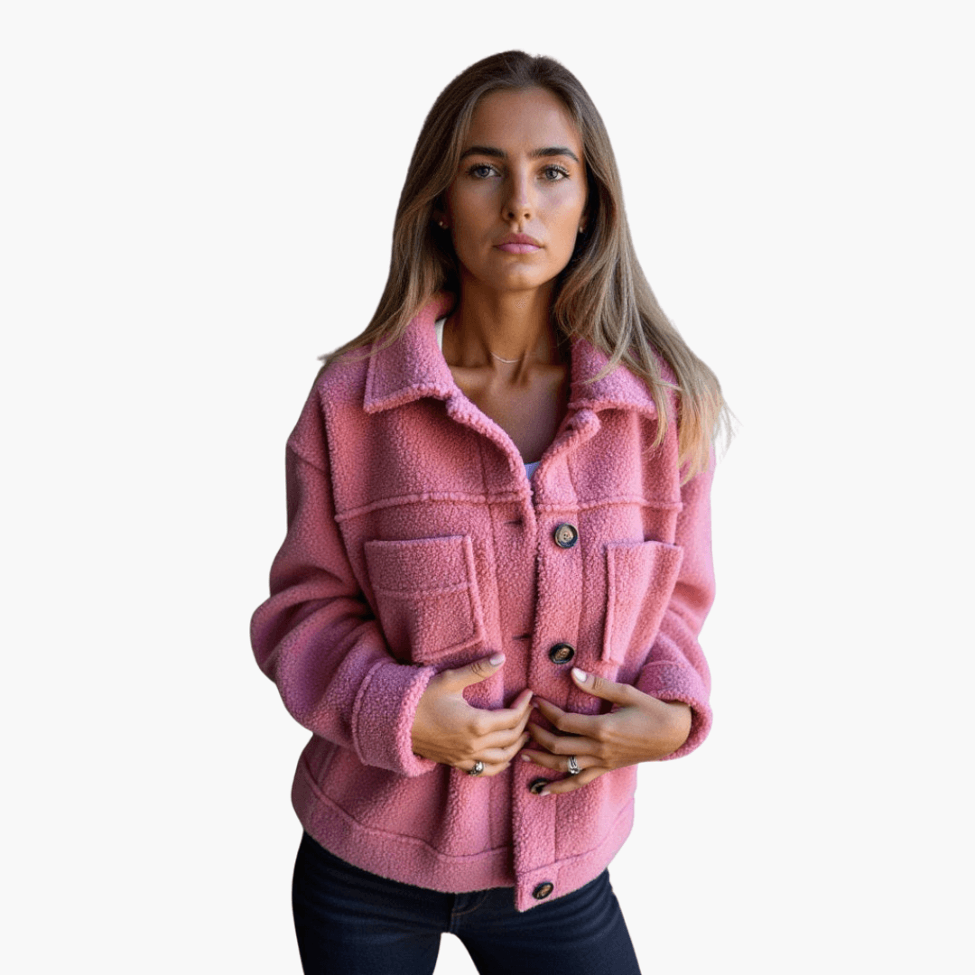 Soft Women's Button Fleece Coat