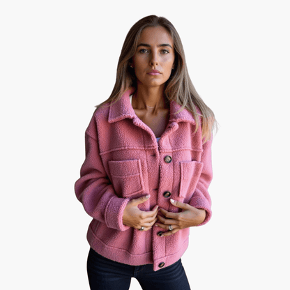 Soft Women's Button Fleece Coat