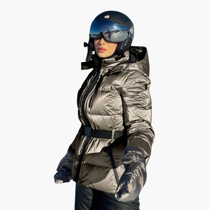 Ladies' Hooded Waterproof Zip Jacket