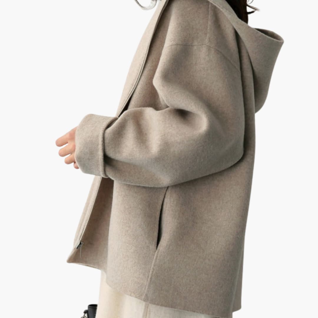 Waterproof Hooded Women's Parka Jacket with Pockets