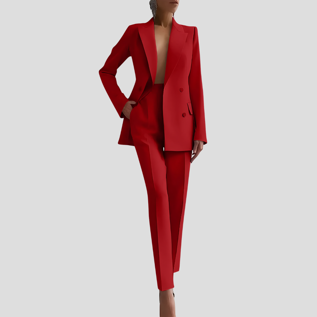 Professional Women's Office Pants Suit Set