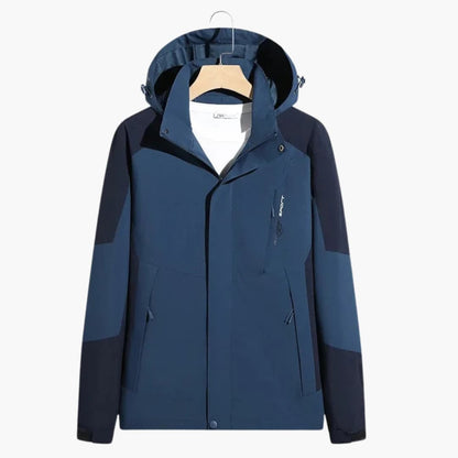 Waterproof Men's Snow Jacket with Hood and Zip