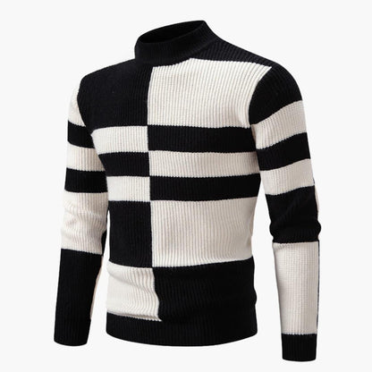 Classic Crew Neck Colorblock Sweater