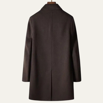 Classic Fit Mens Wool Trench Coat