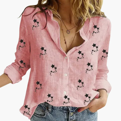Chic Floral Women's Blouse - Classic and Feminine