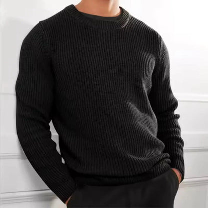 Soft Merino Wool Crew Neck Knit Sweater