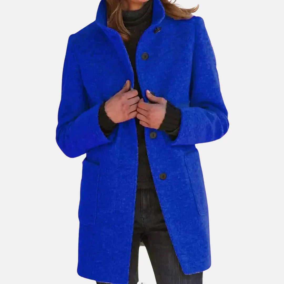 Classic Wool Trench Coat with Elegant Style