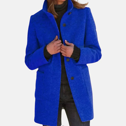 Classic Wool Trench Coat with Elegant Style