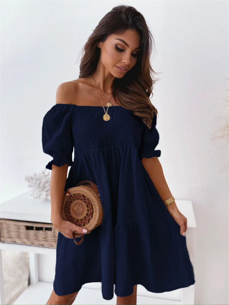 Chic Off Shoulder Summer Party Dress