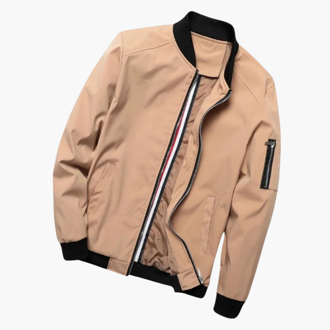 Men's Vintage Zip Up Bomber Jacket