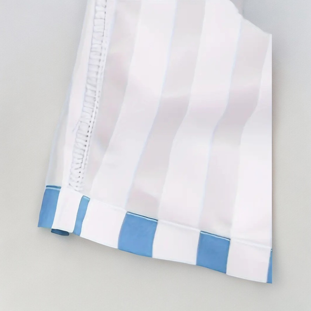 Trendy High Waisted Vertical Stripe Beach Shorts