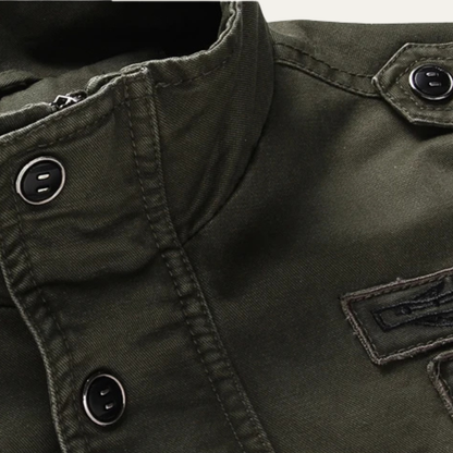 Rugged Men's Tactical Cargo Jacket