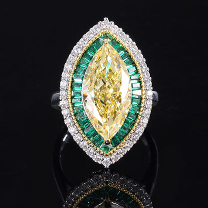 Sparkling Diamond Engagement Ring, Sterling Silver CZ Stone