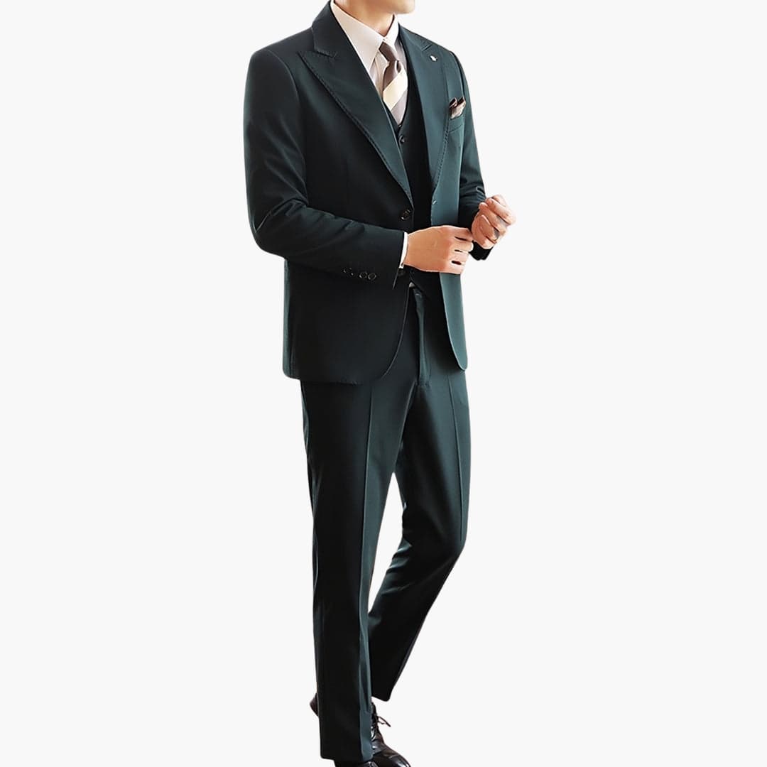 Men's Slim Fit 3 Piece Suit with Waistcoat