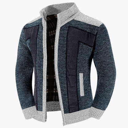 Men's Crew Neck Sweater with Fitted Sleeves