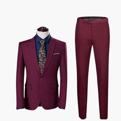 Classic 2 Piece Slim Fit Business Suit