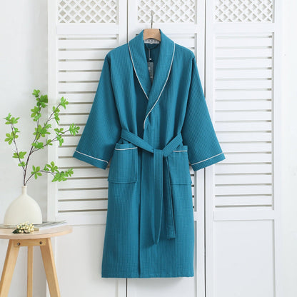 Soft Plush Waffle Weave Bath Robe