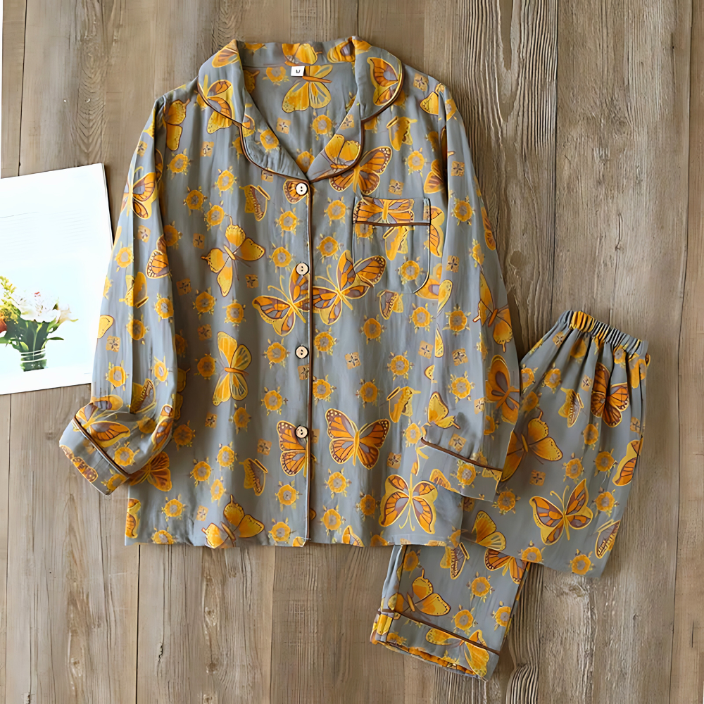 Comfortable 2-Piece Floral Pajama Set